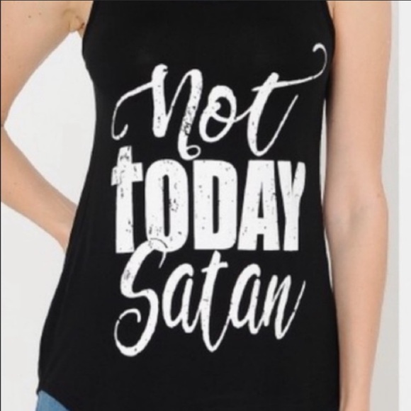 NWT! Not Today Satan Tank - Picture 2 of 2